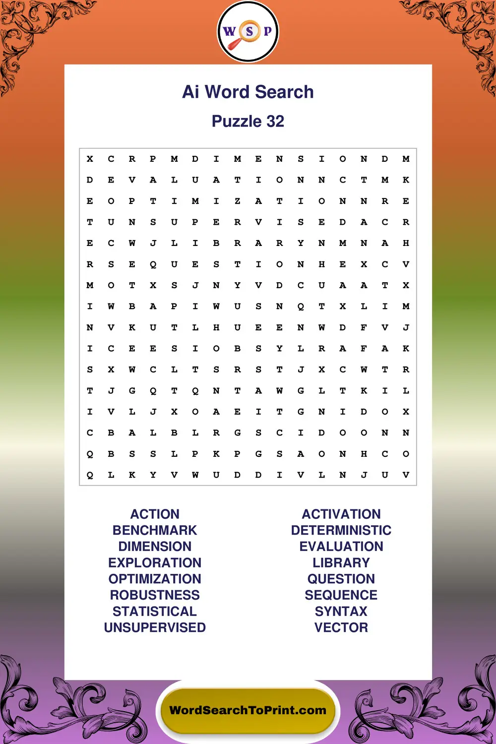 Ai Word Search Puzzle 32