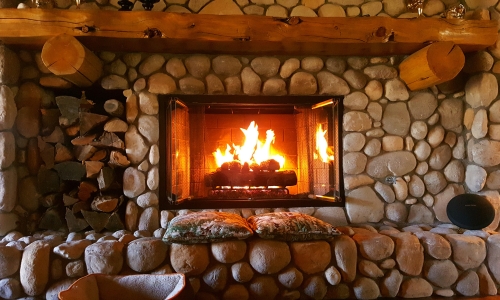 Cozy Winter-Fireplace