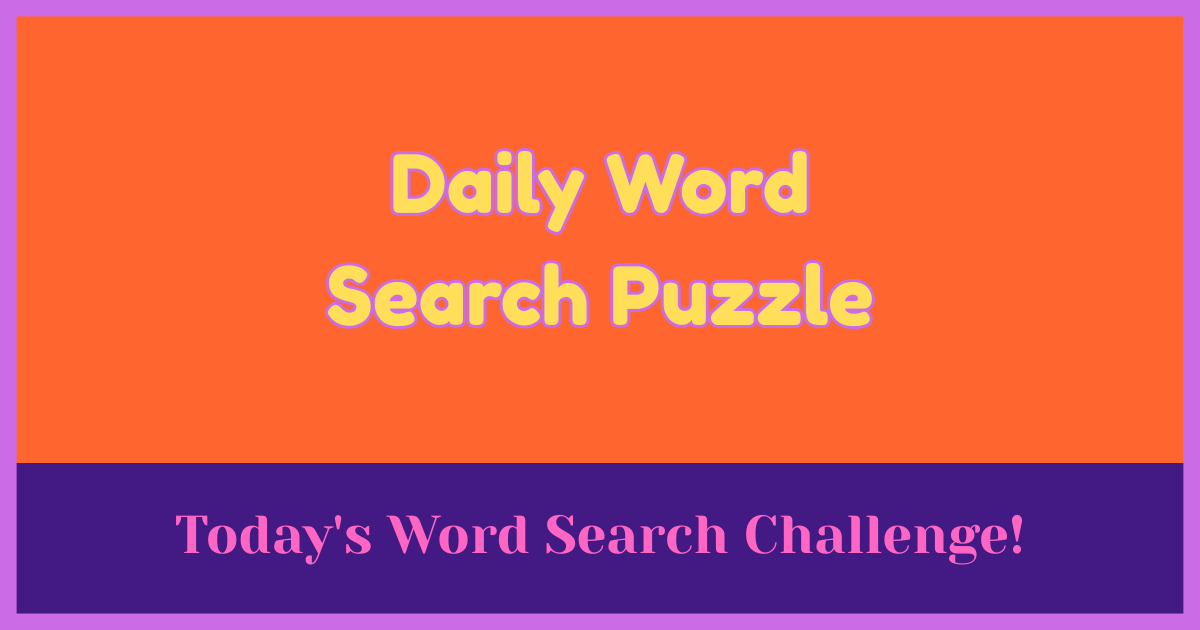daily word search puzzle