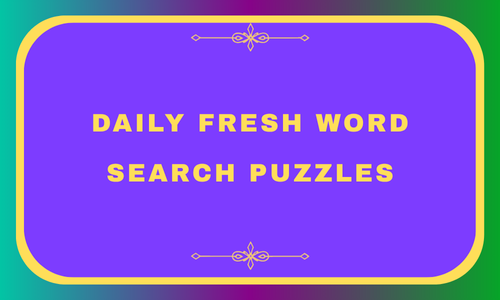 Daily Fresh Word Search Puzzles